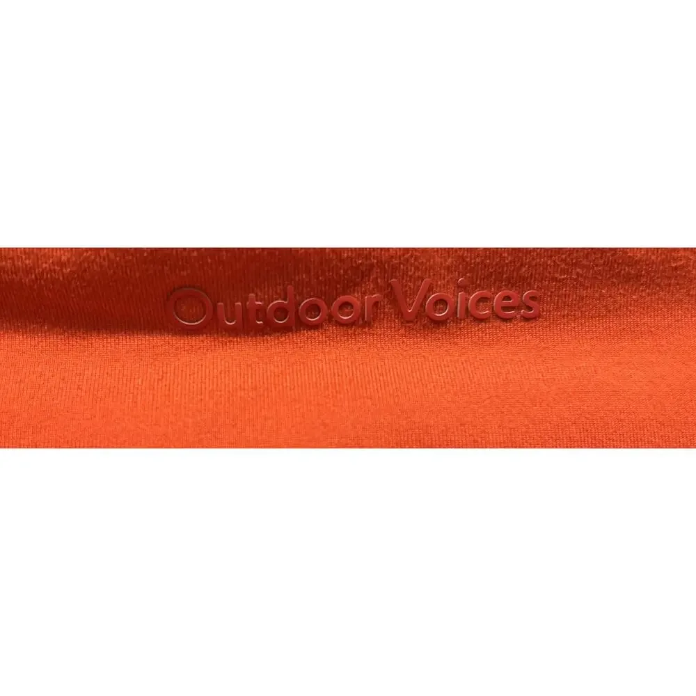 Women’s OUTDOOR VOICES RN#101116 High Rise Orange Leggings Size XS *A7